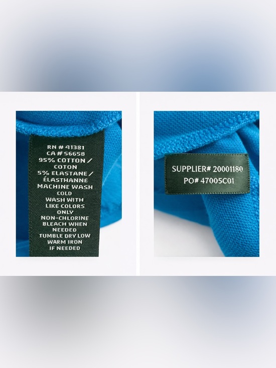 Lauren Ralph Lauren- Teal Blue Polo Shirt Women’s Short Sleeve- Size: Large - Picture 5 of 5